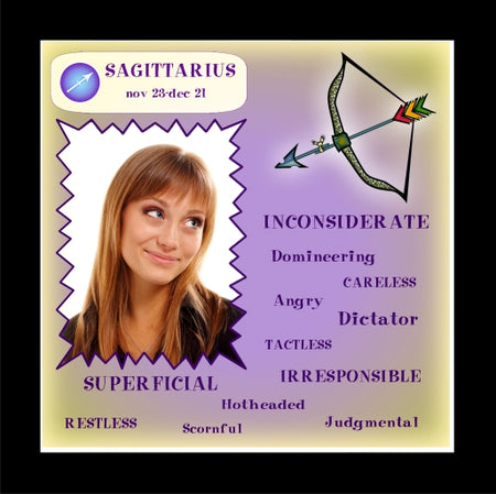 SAGITTARIUS 'Not so Positive' Tile