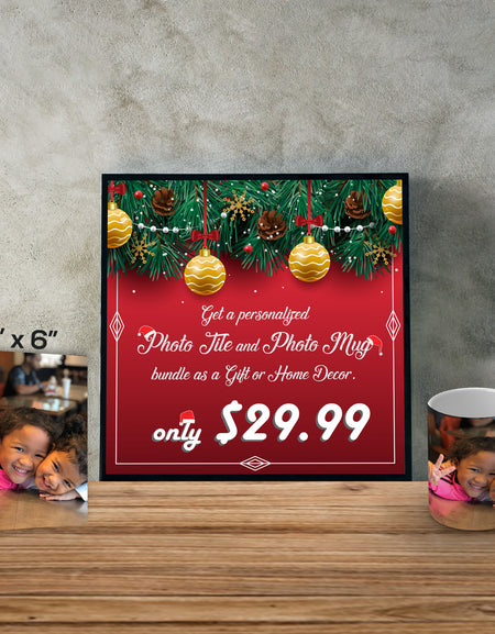 6" x 6" Photo Tile and Mug Bundle Set