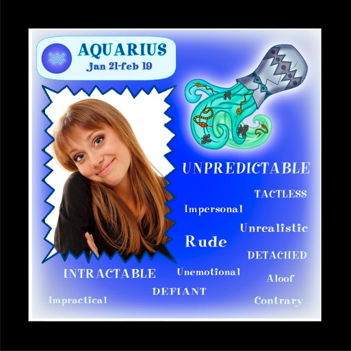 AQUARIUS 'Not so Positive' Tile