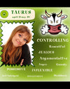 TAURUS 'Not so Positive' Tile